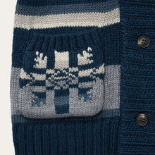 Load image into Gallery viewer, Stetson Women's Blue Indigo Aztec Belted Cardigan 7041