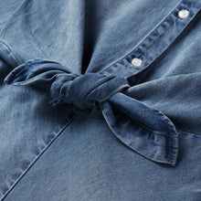 Load image into Gallery viewer, Stetson Women's Blue Denim Tie-Front Dress 6046