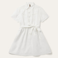 Load image into Gallery viewer, Stetson Women's White Linen Shirt Dress 0517