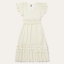 Load image into Gallery viewer, Stetson Women's White Cream Herringbone Dress 2009