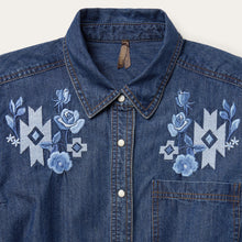 Load image into Gallery viewer, Stetson Women's Dark Blue Denim Shirt Dress 2045