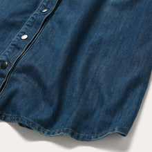 Load image into Gallery viewer, Stetson Women's Blue Lavish Denim Shirt Dress 6049