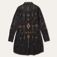 Load image into Gallery viewer, Stetson Women's Black Embroidered Black Denim Shirt Dress 7056