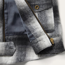 Load image into Gallery viewer, Stetson Women's Black Plaid Cropped Jacket 7032