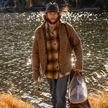 Load image into Gallery viewer, Stetson Men's Brown Herringbone Shirt Jacket 0781