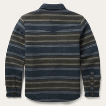 Load image into Gallery viewer, Stetson Men's Blue Wool Blend Stripe Shirt Jacket 6070