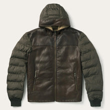 Load image into Gallery viewer, Stetson Men's Brown Stetson Hooded Suede Jacket 6624