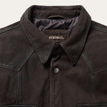 Load image into Gallery viewer, Stetson Men's Brown Leather Western Shirt Jacket 6629