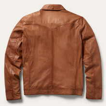 Load image into Gallery viewer, Stetson Men's Brown Zip-Front Lightweight Leather Jacket 6634