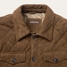 Load image into Gallery viewer, Stetson Men's Brown Quilted Suede Jacket 6653