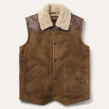 Load image into Gallery viewer, Stetson Men's Brown Distressed Suede Vest 6030