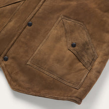 Load image into Gallery viewer, Stetson Men's Brown Distressed Suede Vest 6030