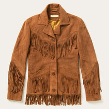 Load image into Gallery viewer, Stetson Women's Brown Lamb Suede Fringed Jacket 0048
