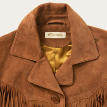 Load image into Gallery viewer, Stetson Women's Brown Lamb Suede Fringed Jacket 0048