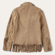 Load image into Gallery viewer, Stetson Women's Light Tan Fringe Suede Jacket 0074