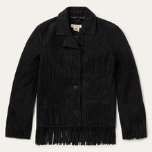 Load image into Gallery viewer, Stetson Women's Black Fringe Suede Jacket 0078