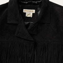 Load image into Gallery viewer, Stetson Women's Black Fringe Suede Jacket 0078