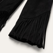 Load image into Gallery viewer, Stetson Women's Black Fringe Suede Jacket 0078