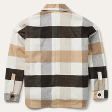 Load image into Gallery viewer, Stetson Women's Brown Oversize Plaid Shirt Jacket 7065