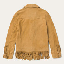 Load image into Gallery viewer, Stetson Womens Fringe Tan Suede Jacket 11-098-0539-0071-TA