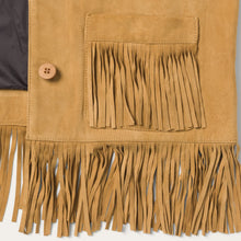Load image into Gallery viewer, Stetson Women's Tan Fringe Suede Jacket 0071