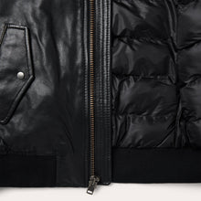 Load image into Gallery viewer, Stetson Women's Black Leather Bomber Jacket 7101