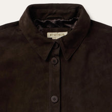 Load image into Gallery viewer, Stetson Women's Brown Two Pocket Fringe Suede Jacket 7103