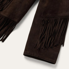 Load image into Gallery viewer, Stetson Women's Brown Two Pocket Fringe Suede Jacket 7103