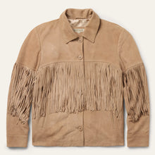 Load image into Gallery viewer, Stetson women's Bone Suede Fringe Jacket 9161