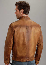 Load image into Gallery viewer, Stetson Men's Brown Butter Soft Distressed Leather Jacket 0698