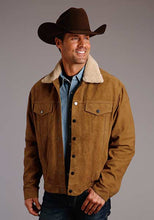 Load image into Gallery viewer, Stetson Men's Tan Classic Suede Jacket 6631