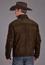 Load image into Gallery viewer, Stetson Men's Brown Suede Moto Jacket 6643