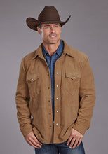 Load image into Gallery viewer, Stetson Men's Brown Suede Leather Shirt Jacket 6646