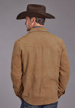 Load image into Gallery viewer, Stetson Men's Brown Suede Leather Shirt Jacket 6646