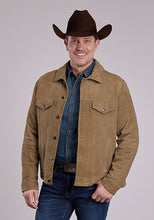 Load image into Gallery viewer, Stetson Men's Brown Suede Trucker Jacket 6649