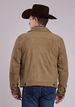 Load image into Gallery viewer, Stetson Men's Brown Suede Trucker Jacket 6649