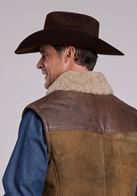 Load image into Gallery viewer, Stetson Men's Brown Distressed Suede Vest 6030