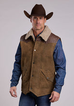 Load image into Gallery viewer, Stetson Men's Brown Distressed Suede Vest 6030
