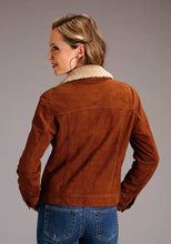 Load image into Gallery viewer, Stetson Womens Brown Classic Leather Bomber Jacket 7088