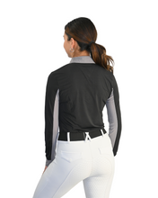 Load image into Gallery viewer, CorrectConnect Cool and Comfortable Black Sun Shirt with Glitter Bars