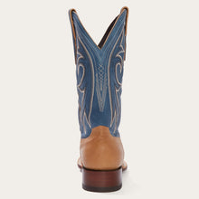 Load image into Gallery viewer, Stetson Men&#39;s Tan &amp; Blue Casper Square Toe Cowboy Boots 12-020-1850-0102 TA