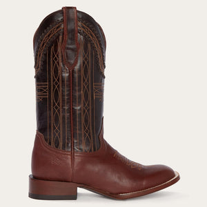 Stetson Men's Brown Denver Hand Stitched Square Toe Cowboy Boots 12-020-1850-0107 BR