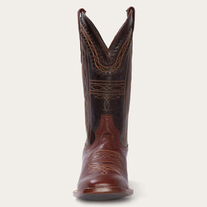 Stetson Men's Brown Denver Hand Stitched Square Toe Cowboy Boots 12-020-1850-0107 BR