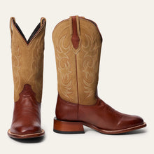 Load image into Gallery viewer, Stetson Men's Jasper Brown Leather Square Toe Boots 0120