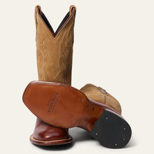 Load image into Gallery viewer, Stetson Men's Jasper Brown Leather Square Toe Boots 0120