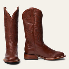 Load image into Gallery viewer, Stetson Men's Grange Brown Leather Square Toe Boots 0123