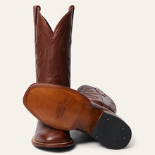 Load image into Gallery viewer, Stetson Men's Grange Brown Leather Square Toe Boots 0123