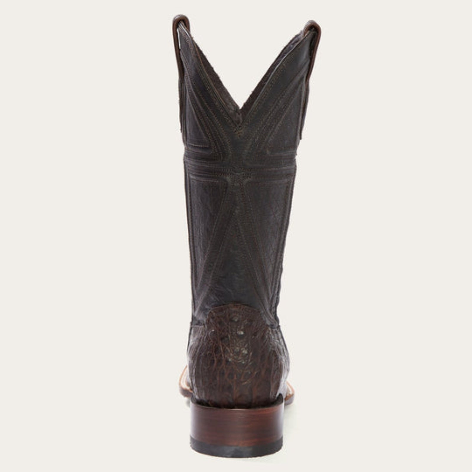 Stetson Men's Kaycee Brown Caiman Belly Square Toe Cowboy Boots 12-020 ...