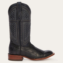 Load image into Gallery viewer, Stetson Men&#39;s Falls Alligator Cowboy Black Square Toe Boots 0416