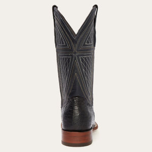 Stetson Men's Falls Alligator Cowboy Black Square Toe Boots 0416